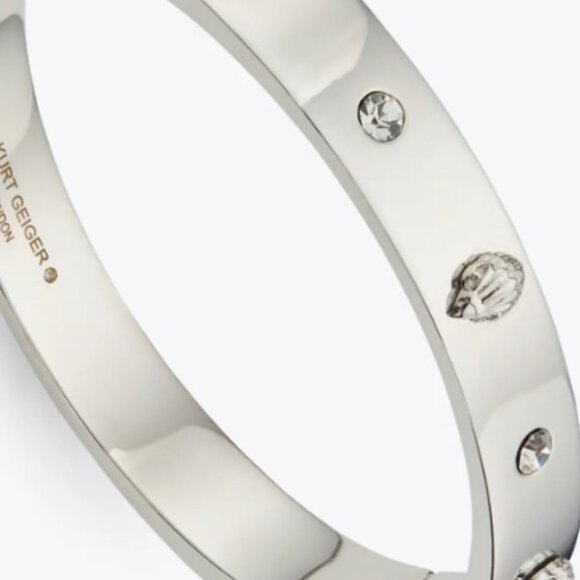 KURT GEIGER LONDON Eagle Crystal Stud Bangle Bracelet - Picture 6 of 6